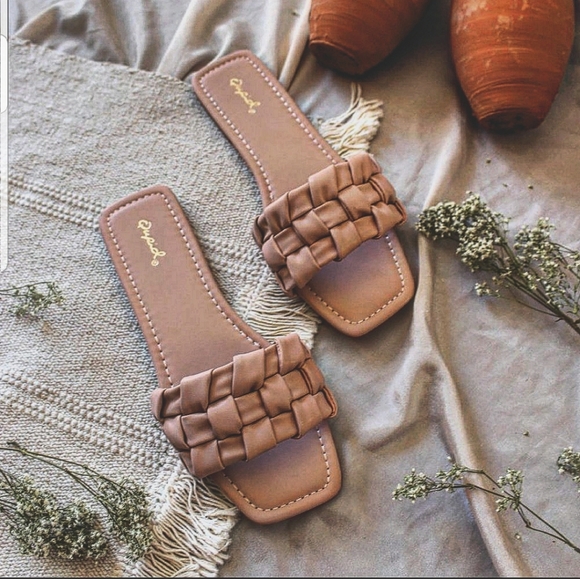 Shoes - 🆕️Spring Faves Collection// Blush Braided Mule Sandal